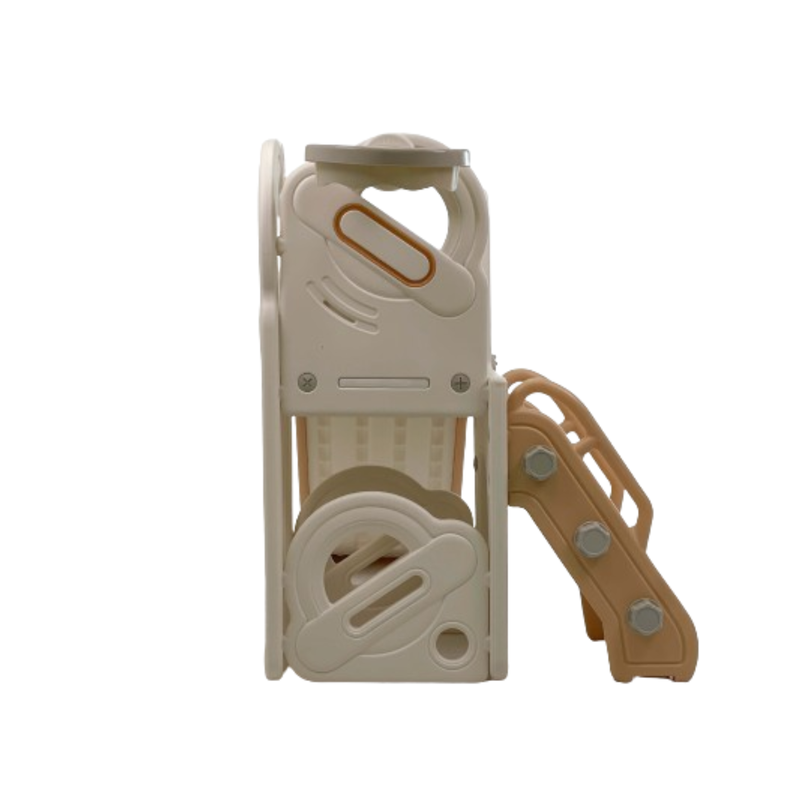 Resbalin 3 en 1 con aro de Baloncesto y bodega Beige -3