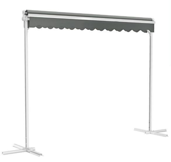 Toldo Autosoportado Retractil 4x3mt Gris-1