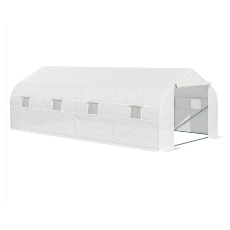 Invernadero Tunel 12 m2 4x3x2m Blanco-0