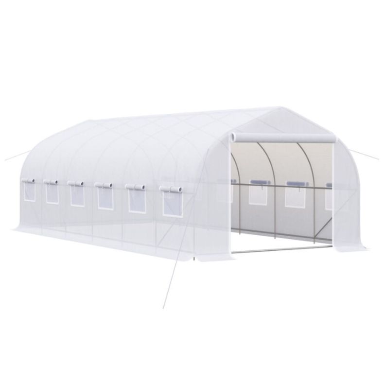 Invernadero Tunel 12 m2 4x3x2m Blanco-1