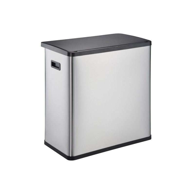 Basurero Metalico Acero Inoxidable 60L Con Sensor-0