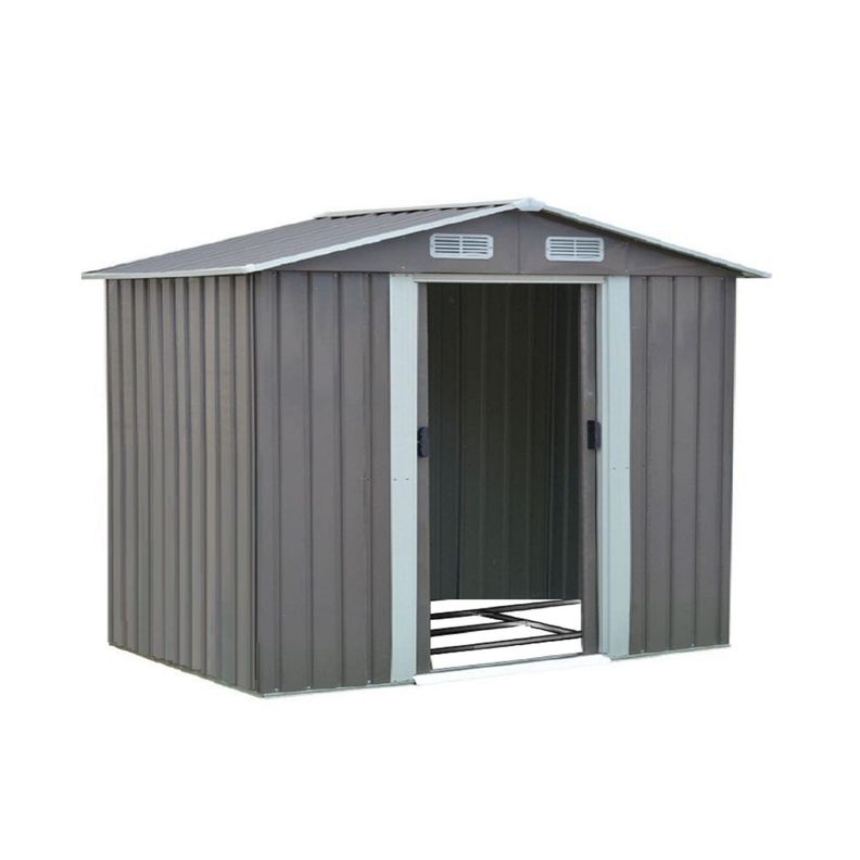 Bodega de Jardín 15.83 m2 Gris + Kit base para piso-1