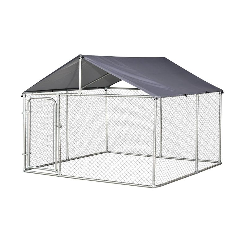 Canil Modular Para Perros con Techo 4x4 mts -0