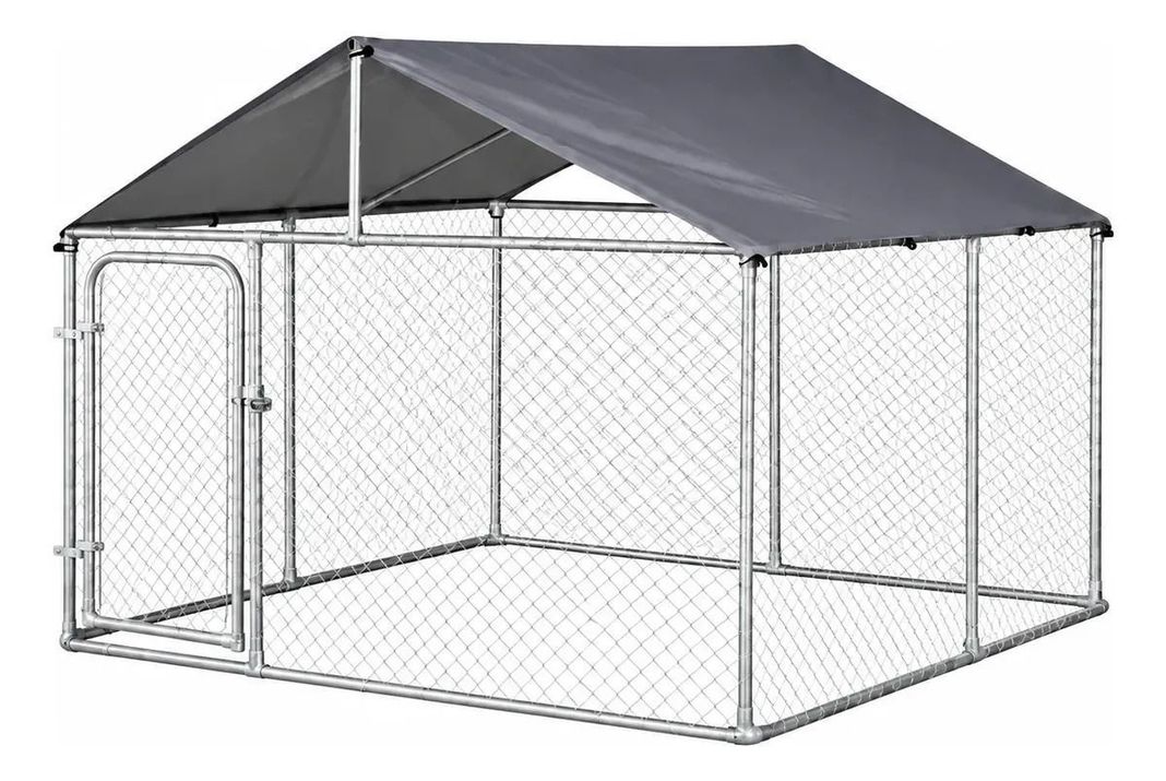 Canil Modular Para Perros con Techo 4x4 mts Acero XL
