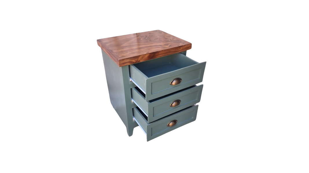 Velador Rustico Bicolor Verde Terramo Pack-2
