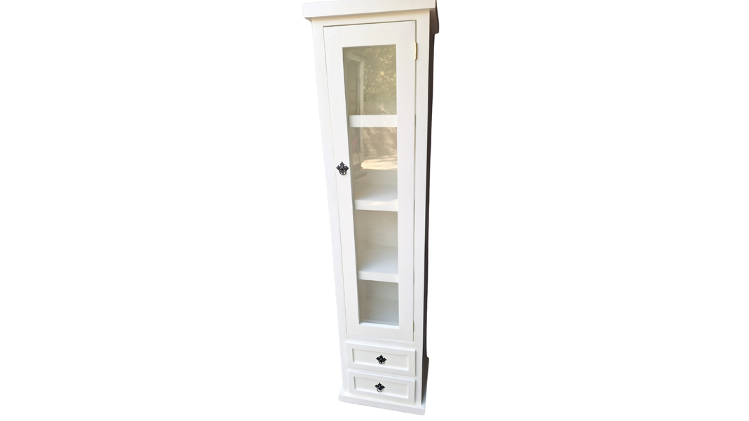 Torre Madera Rustica Blanca-0