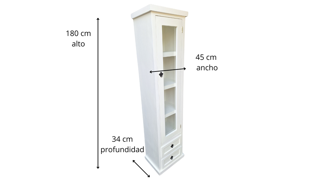Torre Madera Rustica Blanca-2