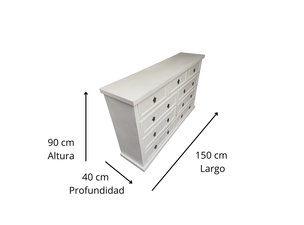 Comoda Rustica Blanca Consenza 150-1