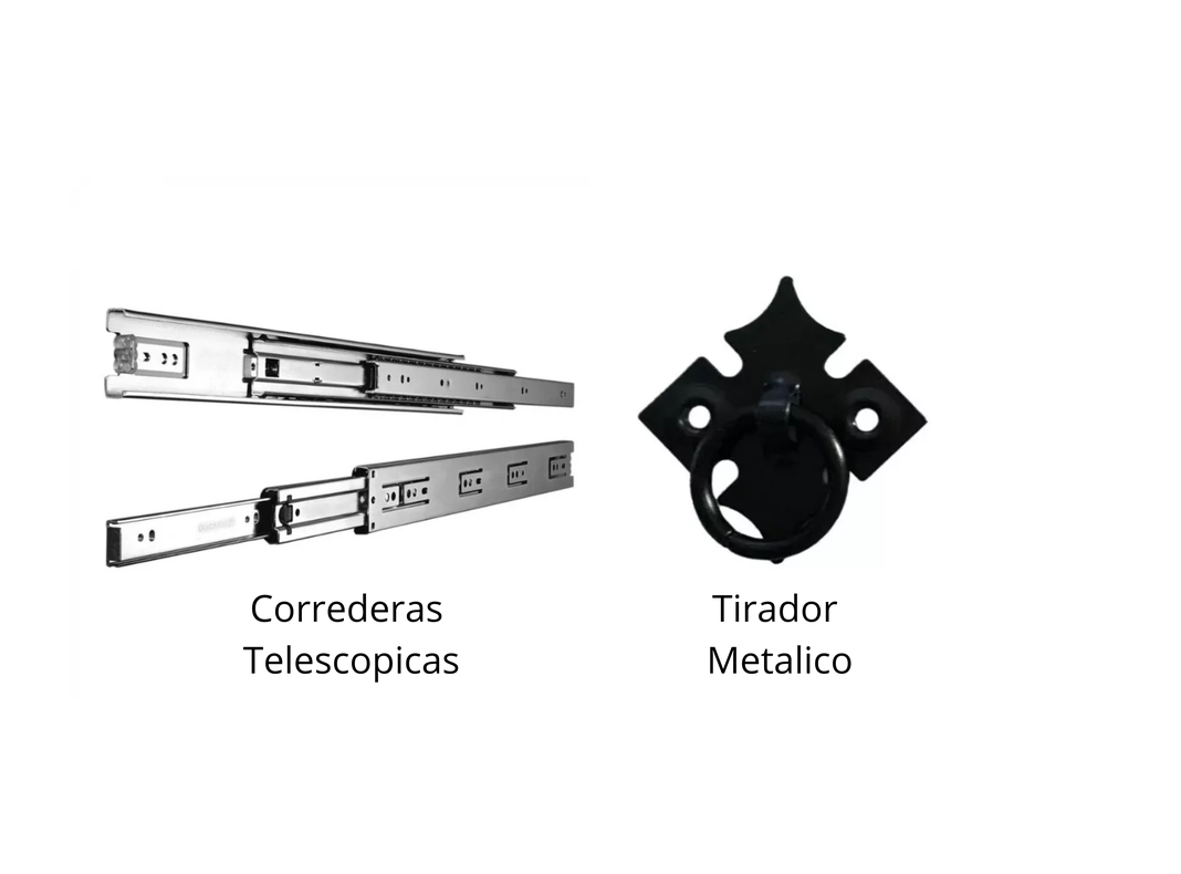 Comoda Rustica Blanca Consenza 150-6