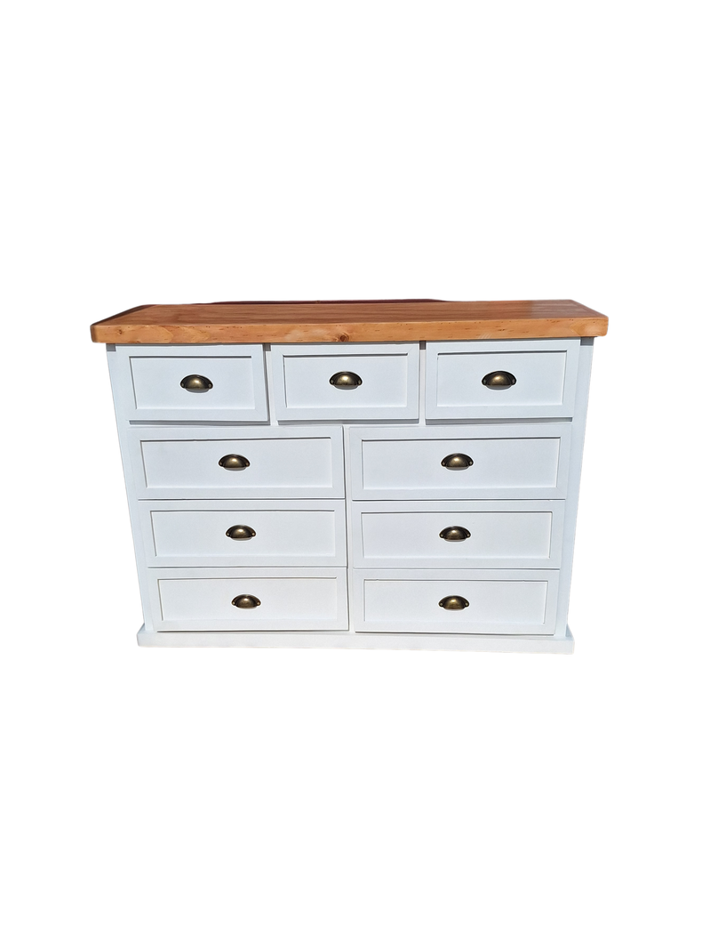 Comoda Rustica Blanca Rojiza Terracina 120