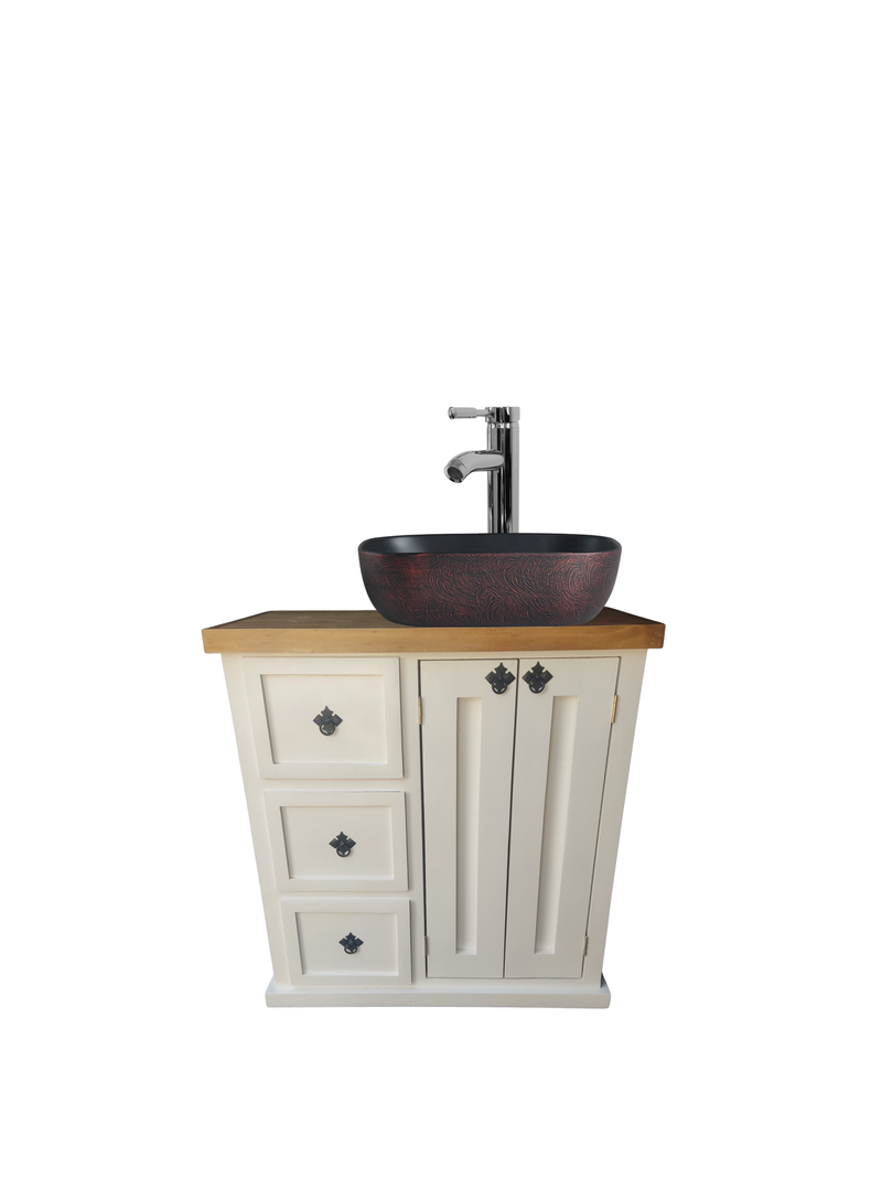Vanitorio Rustico Bicolor Blanco 80 Neon
