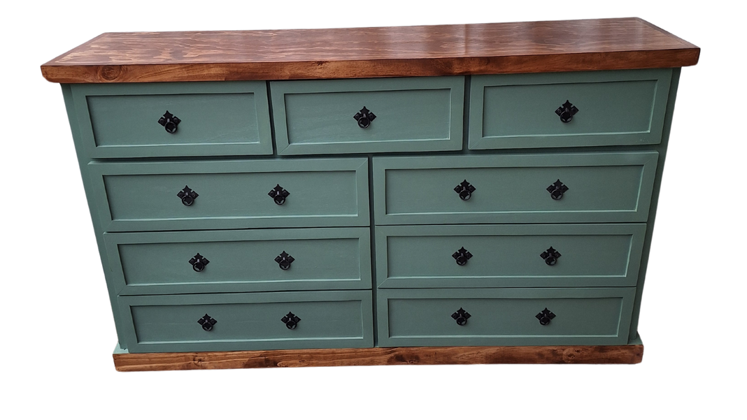 Comoda Rustica Bicolor Verde 150-0