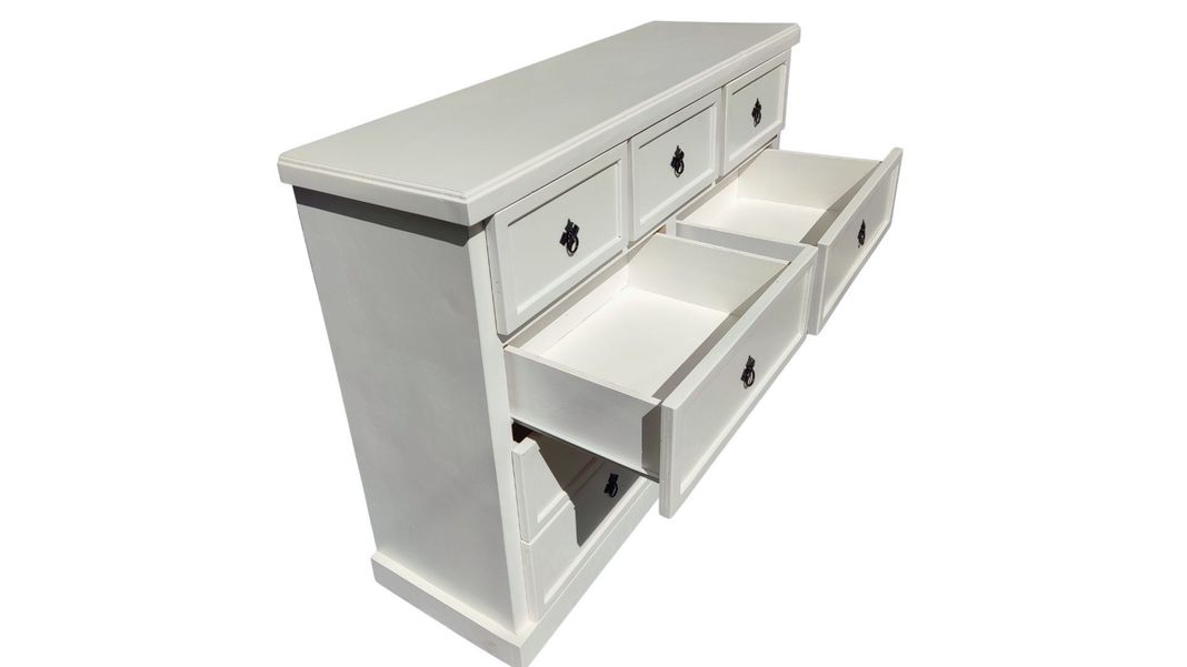 Comoda Rustica Blanca 120-3