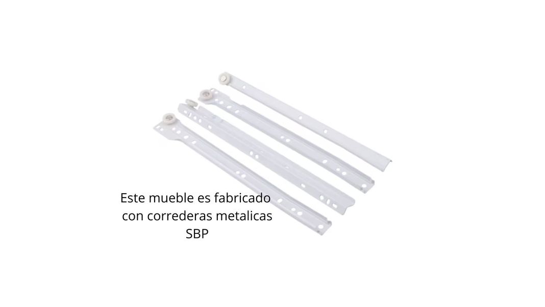 Comoda Rustica Blanca 120-6