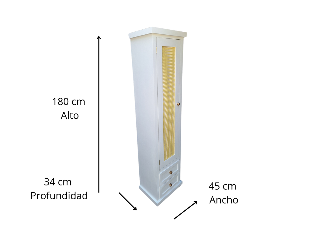 Torre Rustica Blanca Barietta Rattan-1