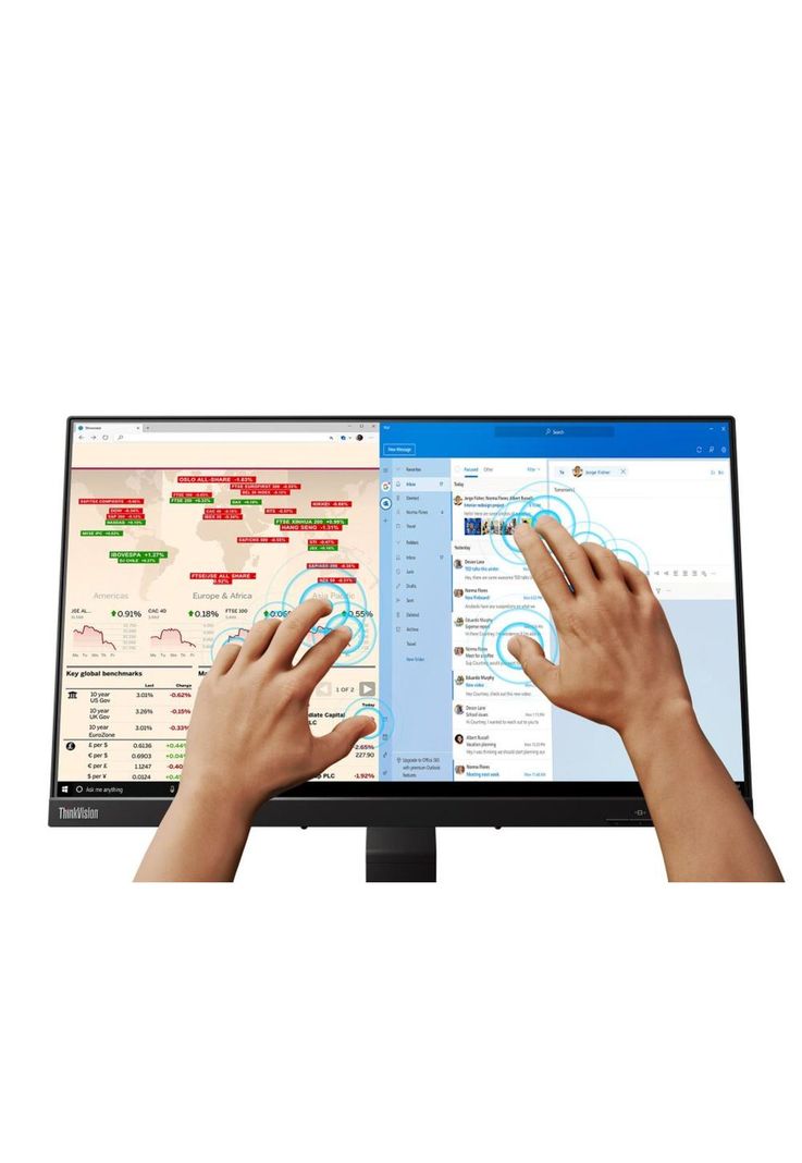 Monitor ThinkVision T24t-20 USB-C + HDMI Touch 24''-1
