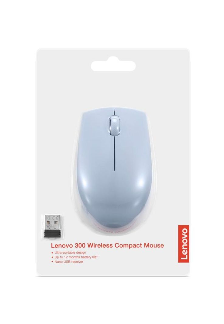 Mouse Lenovo 300 Wireless Compact - Frost Blue-6