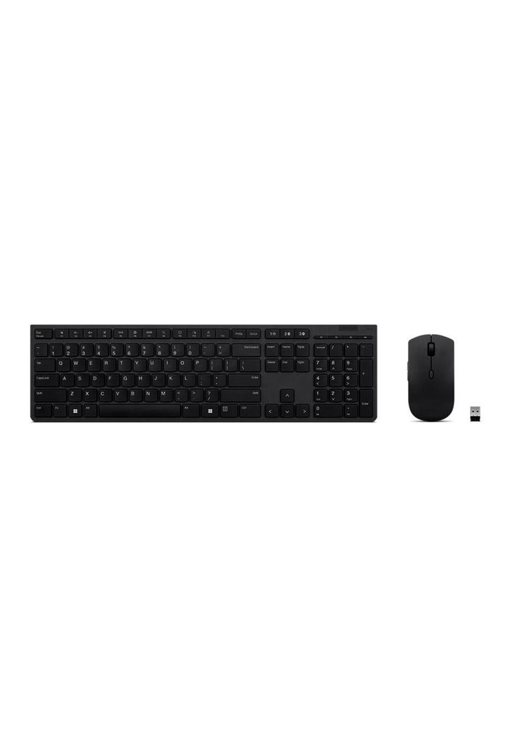 Combo Teclado y Mouse Inalámbrico Recargable Lenovo Professional-0