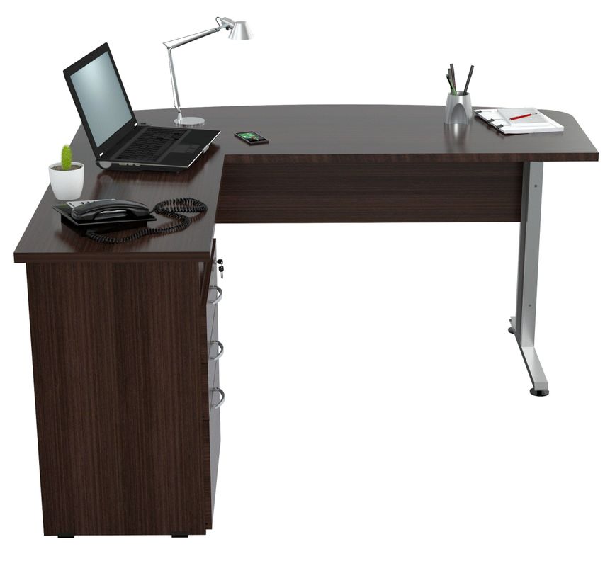 Escritorio esquinero 75cmx150cmx45 cm wengue-4