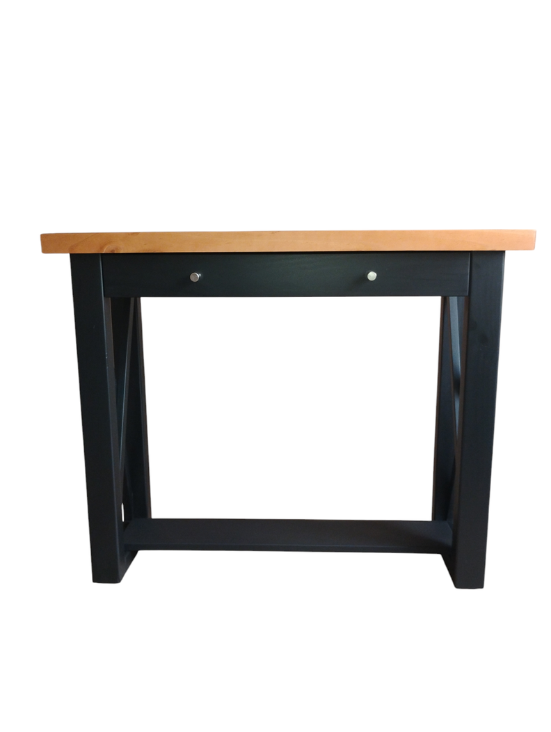 Mesa de arrimo de 1.0 mt, modelo Martina, bicolor negro/caramela-1