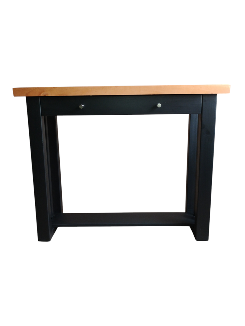 Mesa arrimo de 1.0 mt, modelo Caburgua, bicolor Negro/Caramela-1