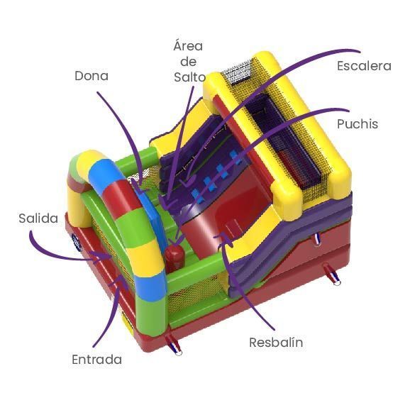 Tobogán Mini 4×3 Chileinflable-2