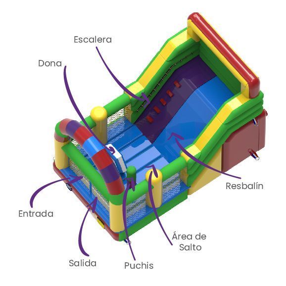 Tobogán Premium 6×4 Chileinflable-1