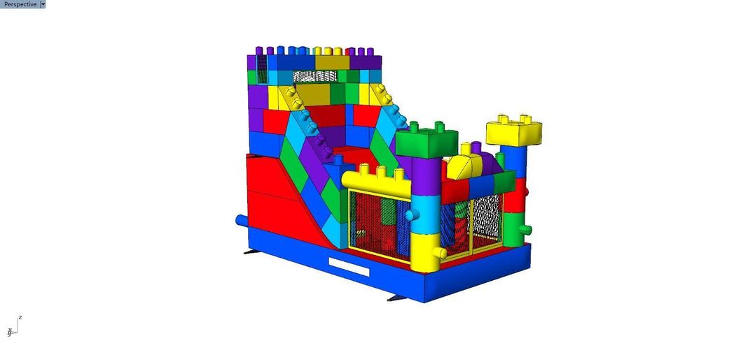 Tobogán Blocks 6x4 ChileInflable-1