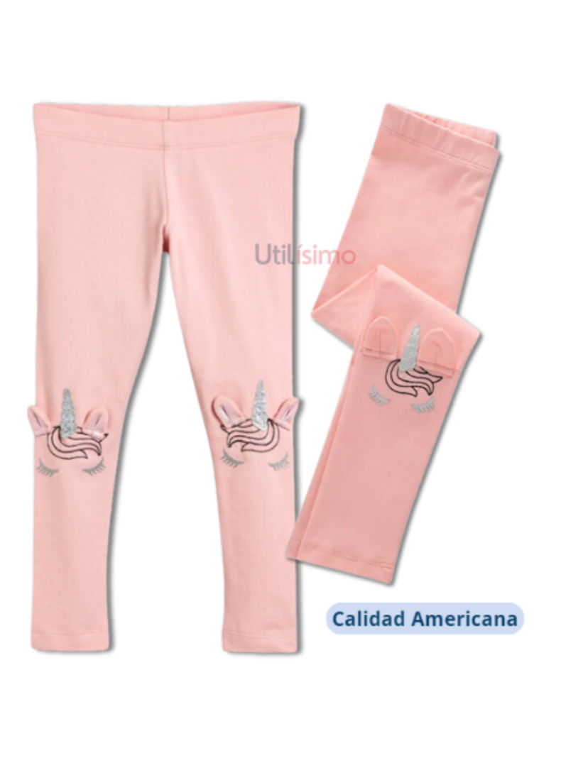 Calzas Jumping Meters Niña Unicornio Rosa Jump Kids 100% Algodón-2