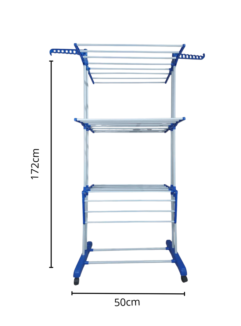 Tendedero Organizador Colgador Ropa Plegable 3 Niveles-2
