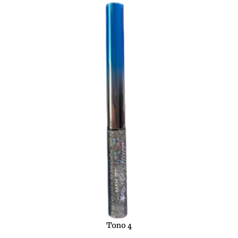 Delineador Liquido Glitter Max Belle T04-0