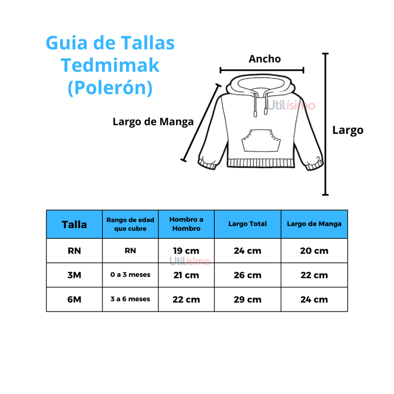 Set 2 Piezas Polerón Pantalón Niña Zorro Turquesa Tedmimak Algodón-1