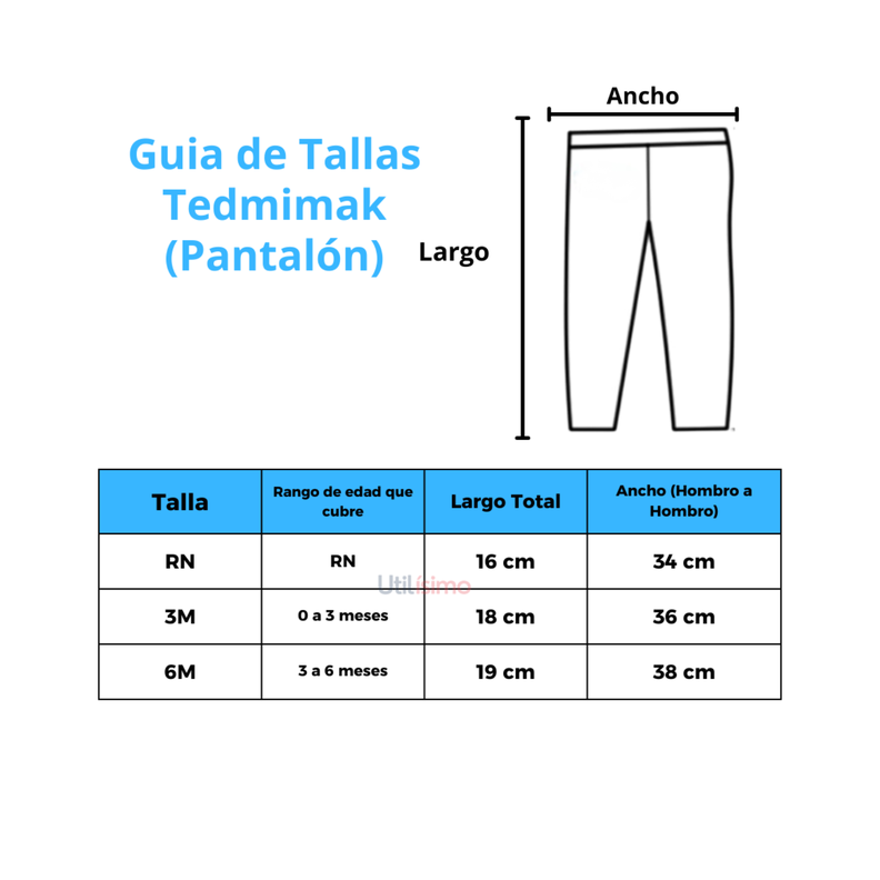 Set 2 Piezas Polerón Pantalón Niña Zorro Turquesa Tedmimak Algodón-2