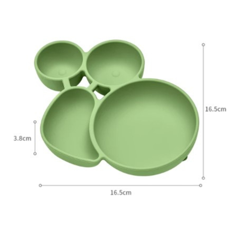 Set Plato Tenedor Cuchara Silicona Bebés Jump Kids-2