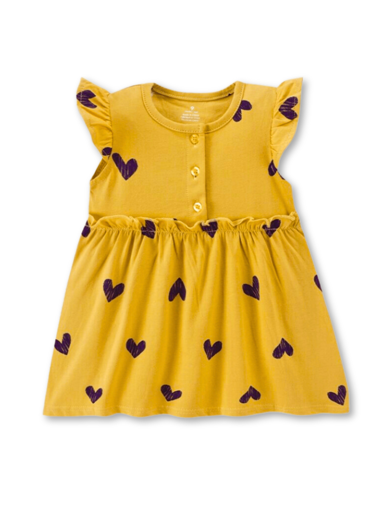 Vestido Sin Mangas Estampado Bebé Niña 9 a 36 Meses Heart Print-0