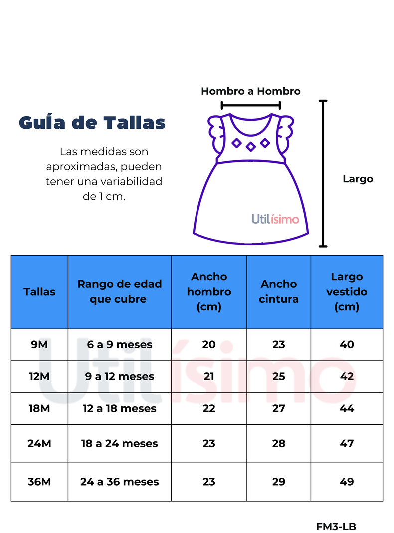 Vestido Sin Mangas Estampado Bebé Niña 9 a 36 Meses Heart Print-1