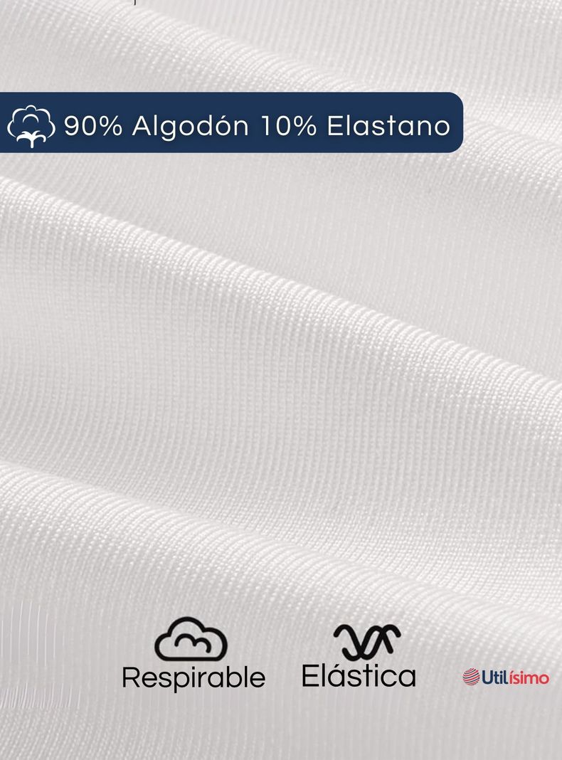 Camiseta Algodón Primera Capa Polera Invierno Niño Blanco Y Negro-6