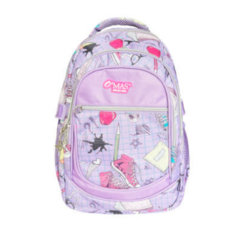 Mochila Escolar de Niña con Estuche de Lapices 38x26x125 cm Surtido-3