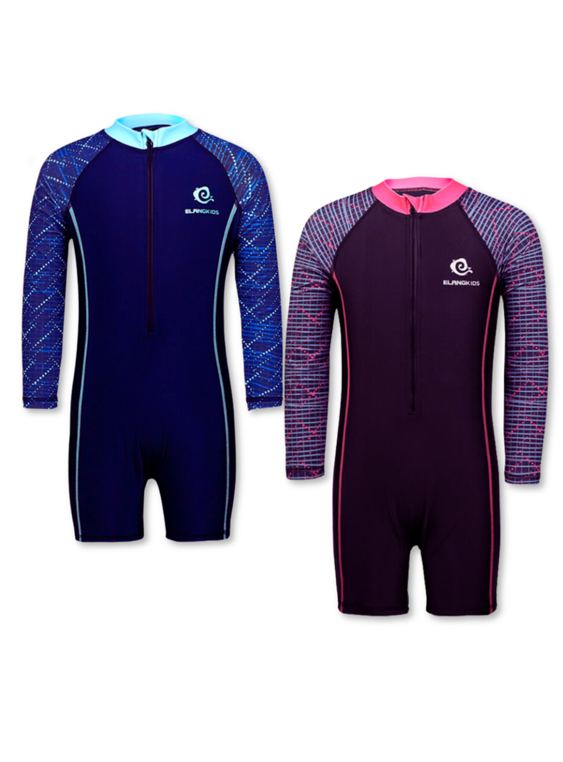Traje de Baño Enterito Sport Manga Larga Niña 7a12 Años Jump Kids-1