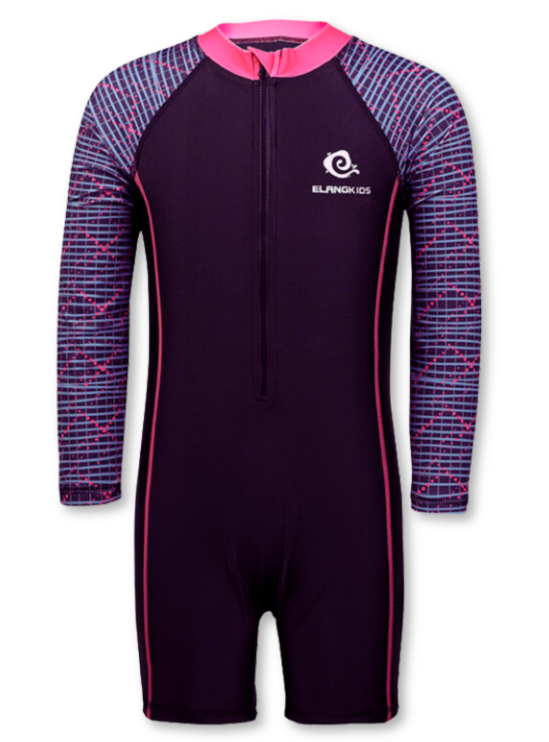 Traje de Baño Enterito Sport Manga Larga Niña 7a12 Años Jump Kids-5