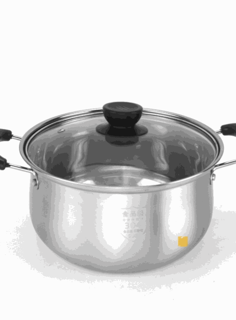 Juego de Ollas 10 Piezas de Acero Inoxidable Con Tapa en Vidrio templado-5