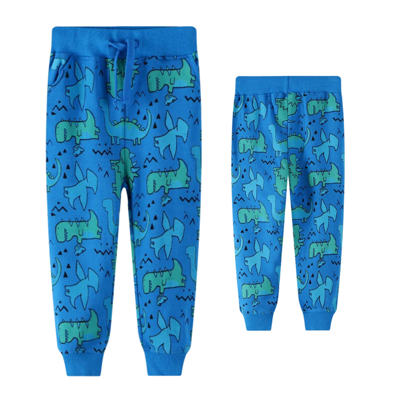 Pantalon Buzo Niño 100% Algodón Dinosaurios Jump Kids-0