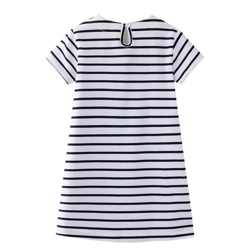 Vestido Manga Corta Niña Sirena Rayas Jump Kids-1