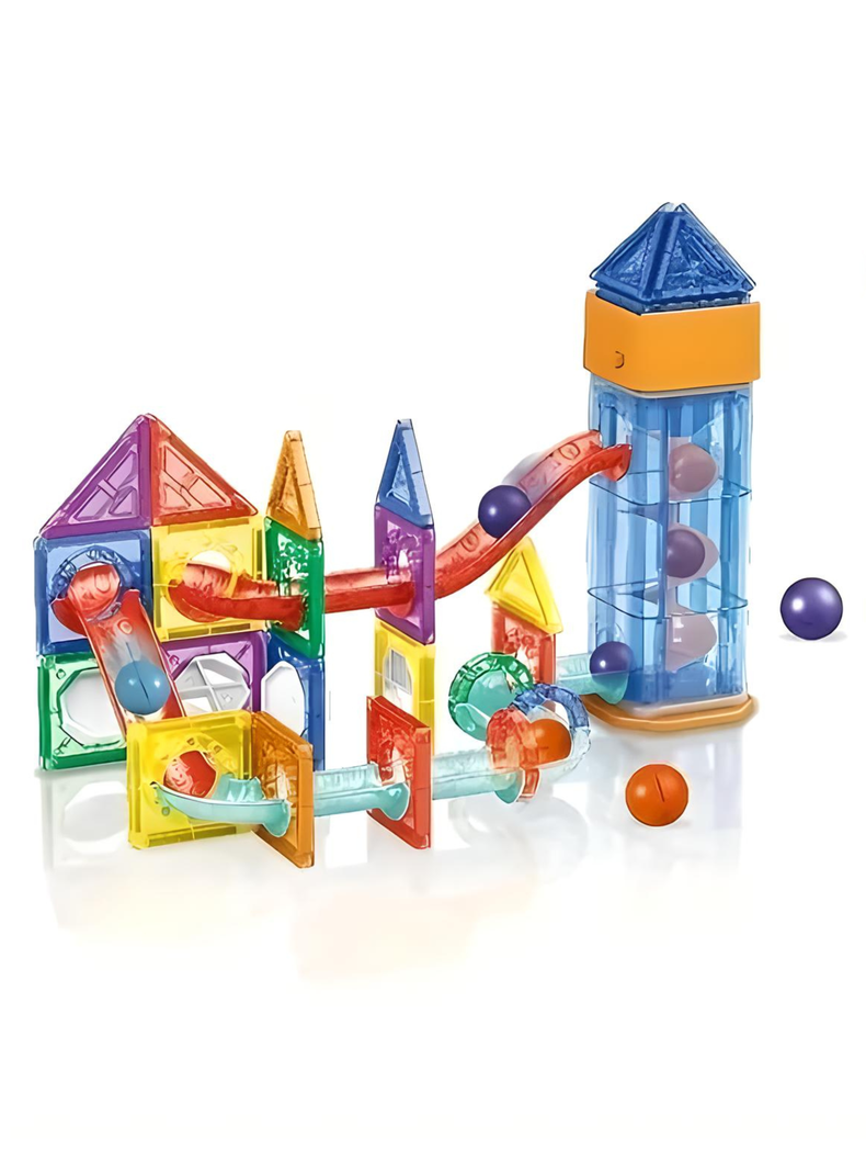 Juguete Pista Armable Lego Magnético 61 Piezas Niño y Niña-1