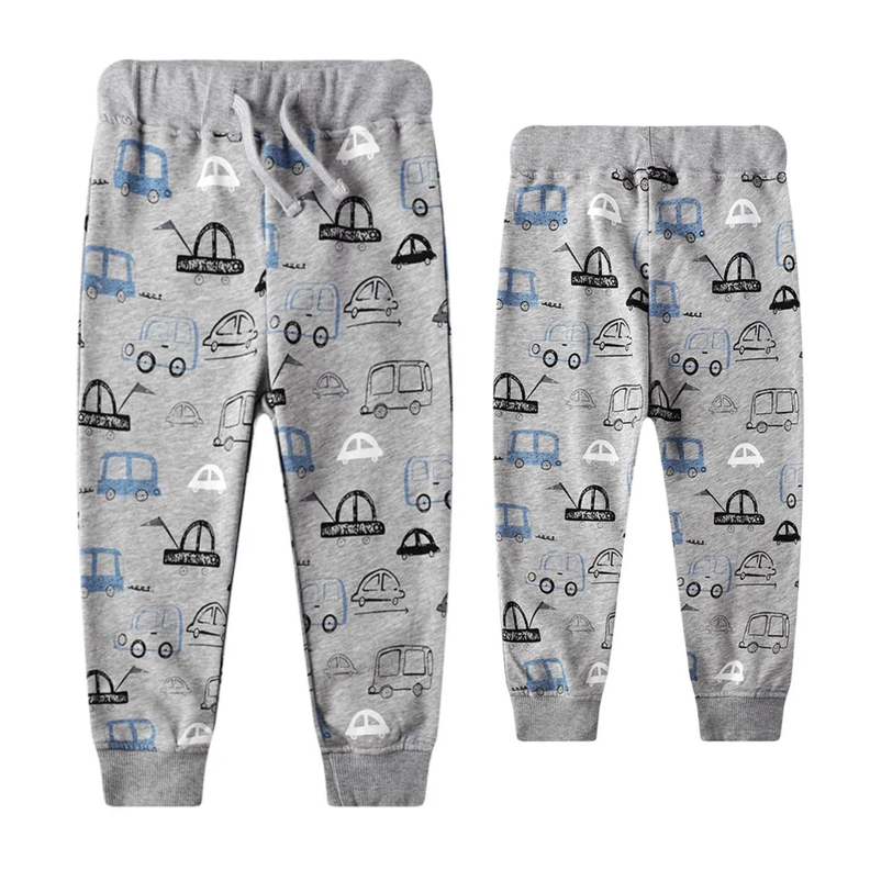 Pantalon Buzo Niño 100% Algodón Coches Jump Kids-0