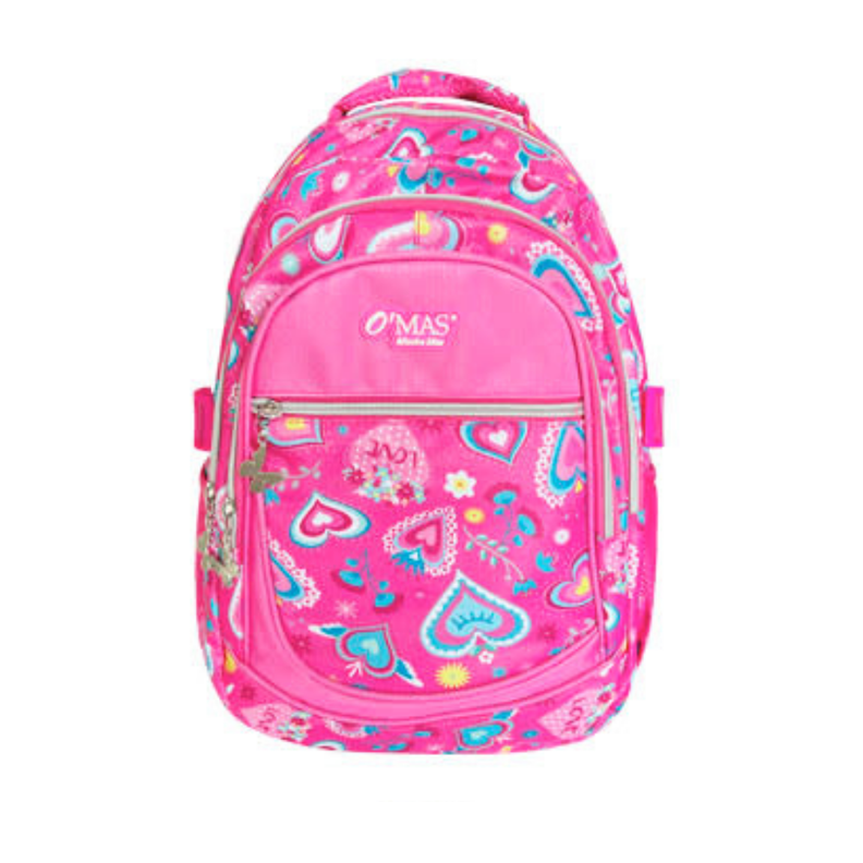 Mochila Escolar de Niña con Estuche de Lapices 38x26x125 cm-1