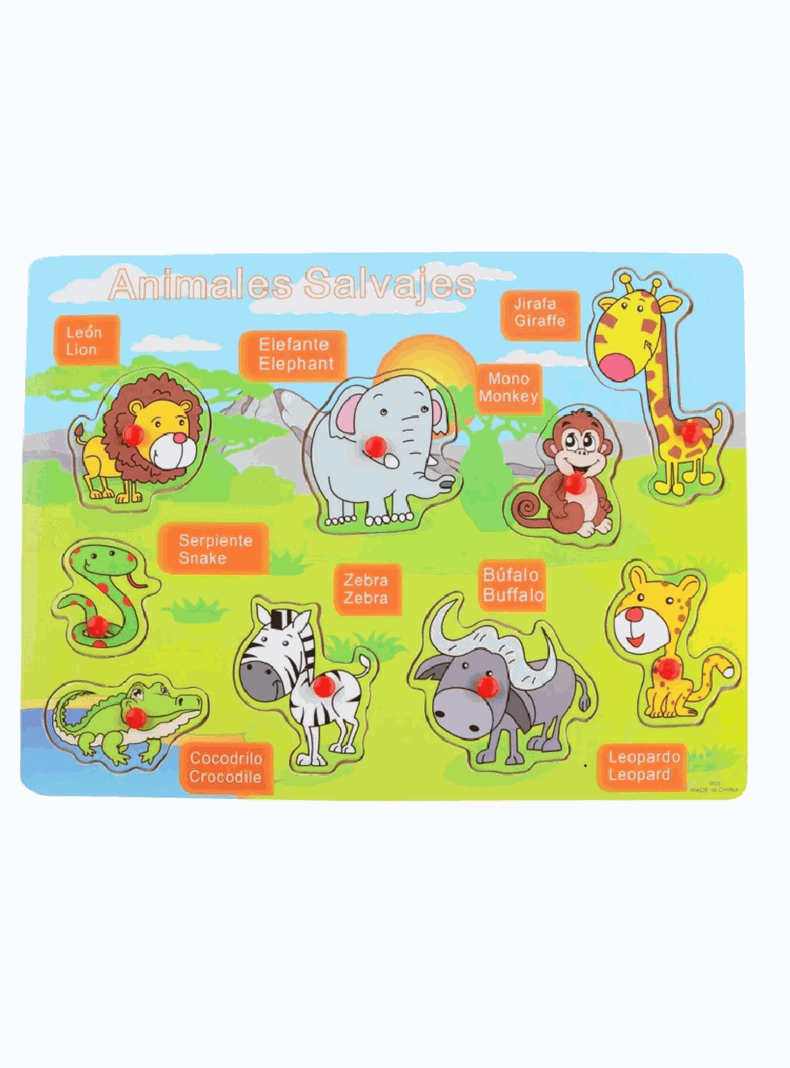 Puzzle Rompecabezas Madera 2 a 4 años Bebé Niño Niña-3