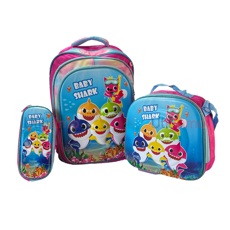 Mochila Infantil Incluye Estuche Y Lonchera 40X30X18cm NIÑA-0
