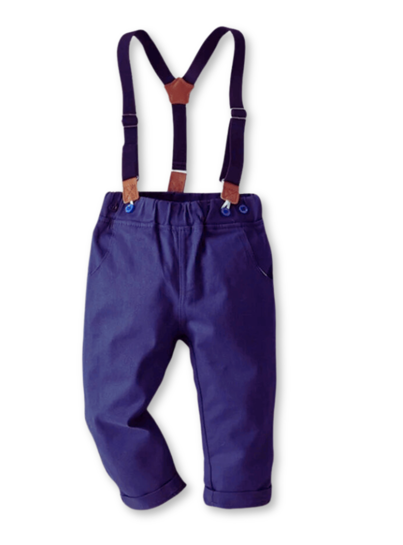 Conjunto de Vestir con Pantalón y Tirantes Bebé Niño 6 meses a 4 años-1