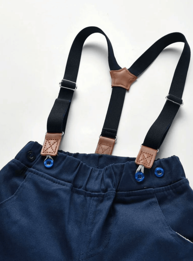 Conjunto de Vestir con Pantalón y Tirantes Bebé Niño 6 meses a 4 años-4